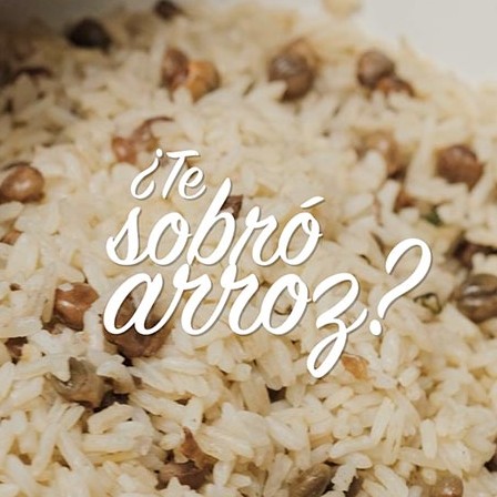 ¿Te sobró arroz?